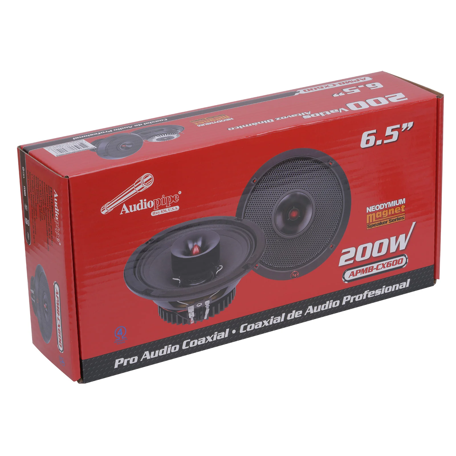 6.5” MIDWOOFER WITH BULLET TWEETER – 200W PEAK / 100W RMS / 4 OHM - Image 3
